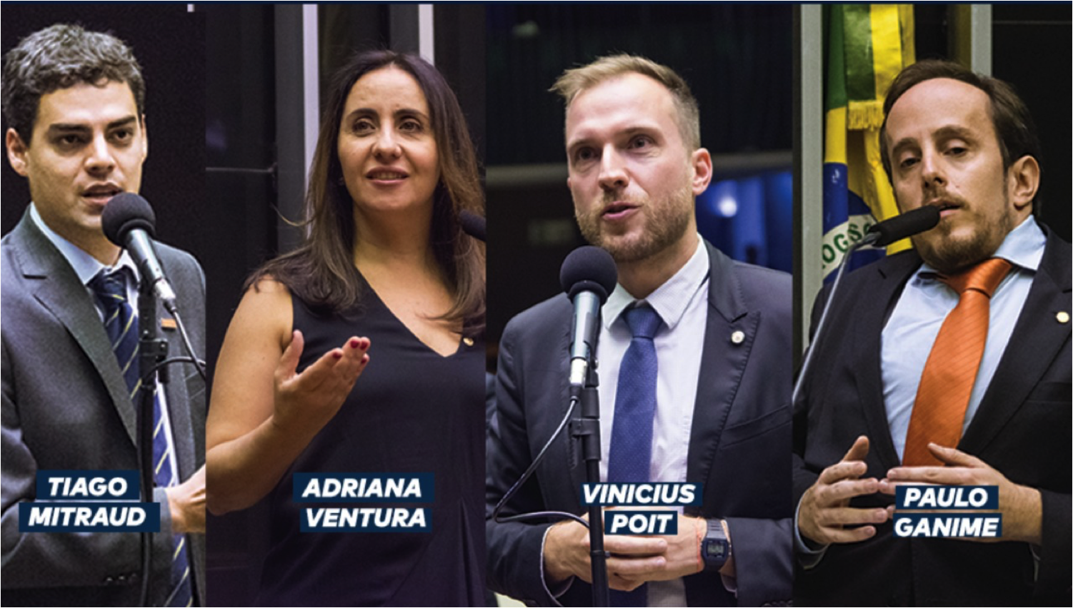 Tiago Mitraud, Adriana Ventura, Vinicius Poit e Paulo Ganime na Comissão Especial da Nova Previdência