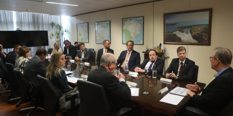 Ministro de Minas e Energia recebe Bancada do NOVO Ministro de Minas e Energia recebe Bancada do NOVO