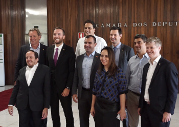 Bancada do NOVO recebe o presidente nacional do partido, Eduardo Ribeiro